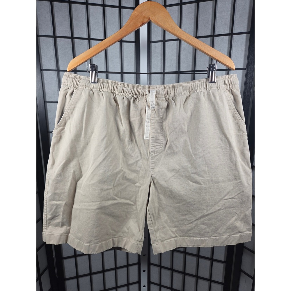 Chubbies Preppy Khaki Chino Stretch Elastic Waist Casual Shorts XXL Men